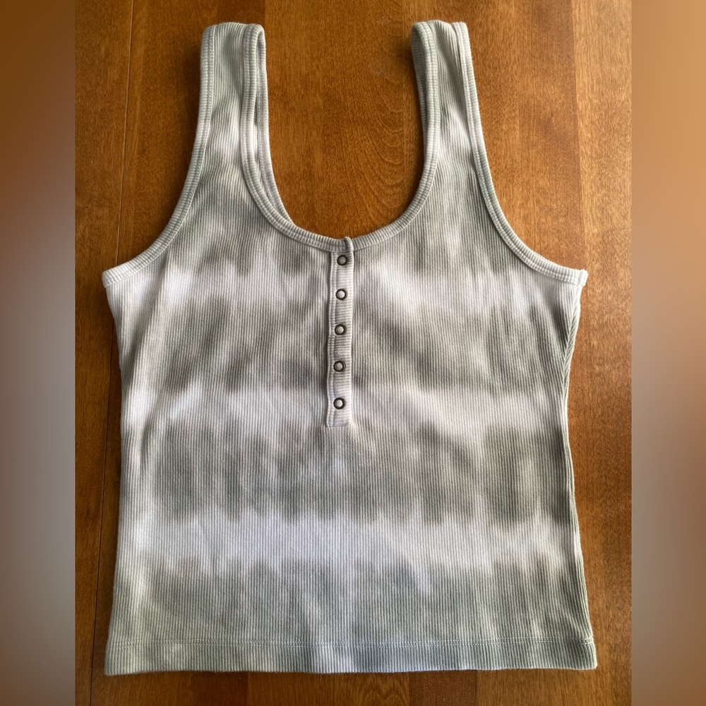 Abercrombie & Fitch Ribbed Henley Tank Small